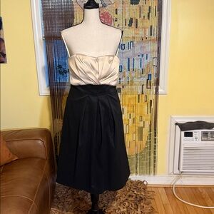 White House Black Market Satin Top in Cream